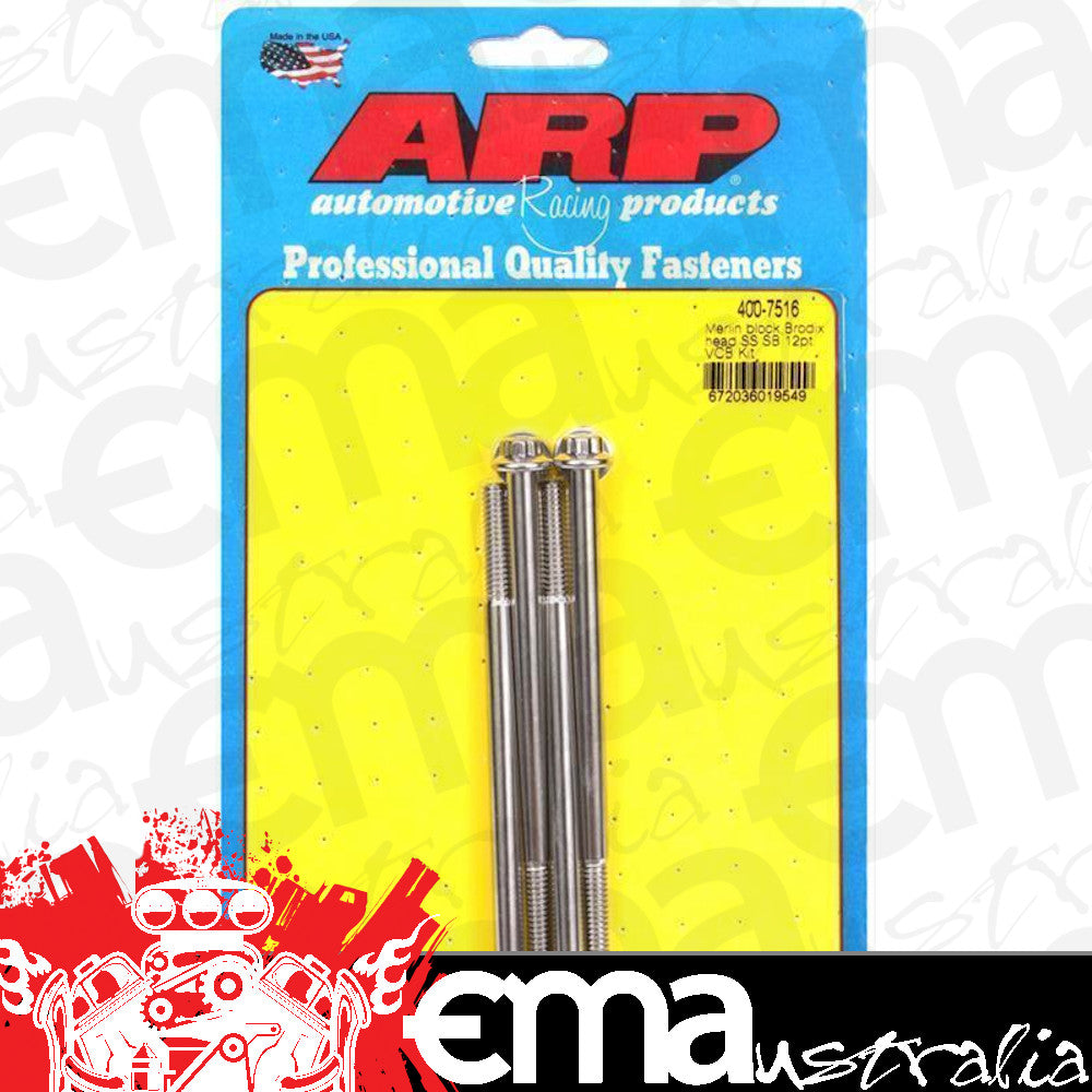 ARP 400-7516 Merlin Block Brodix Head SB 12PT Valve Cover Bolt Kit