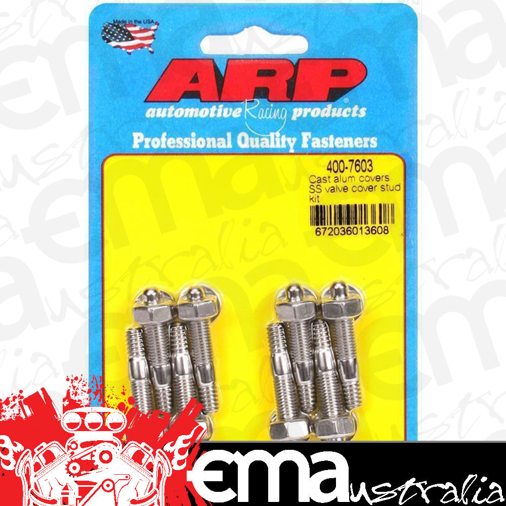 Universal Cast Alloy Rocker Covers Valve Cover Fastener Style: Stud 400-7603 Alum SS Kit ARP Fasteners ARP400-7603