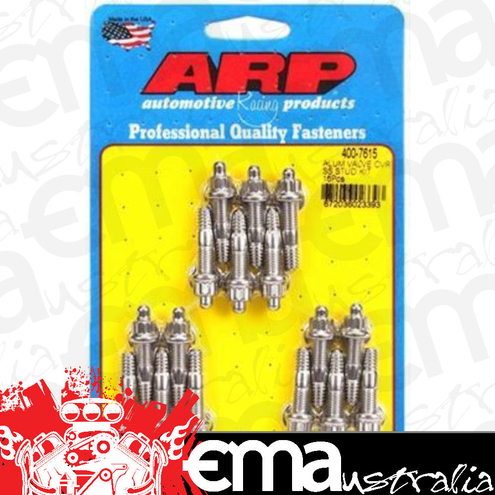 ARP 400-7615 Cast Alum Covers SS 12PT Valve Cover Stud Kit 16Pc