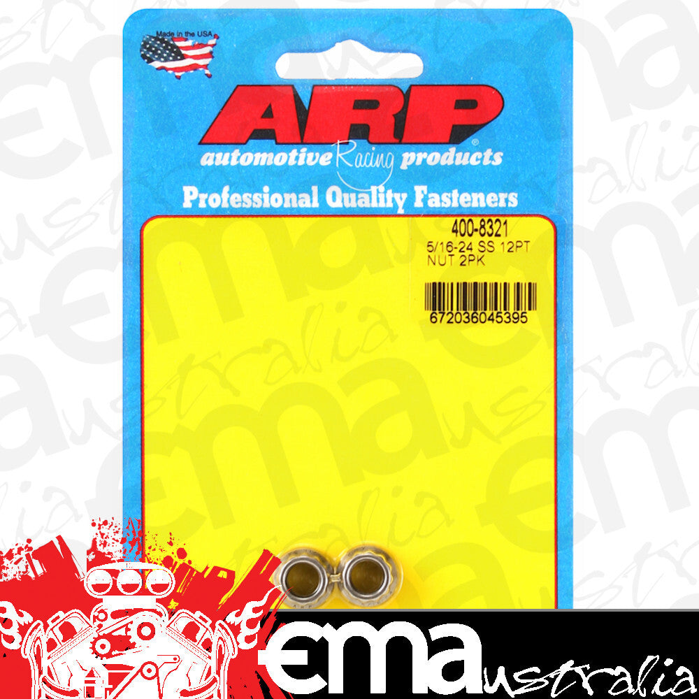 ARP 400-8321 5/16-24 SS 12PT Nut Kit