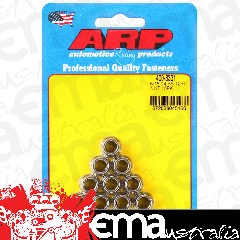 ARP 400-8331 5/16-24 SS 12PT Nut Kit
