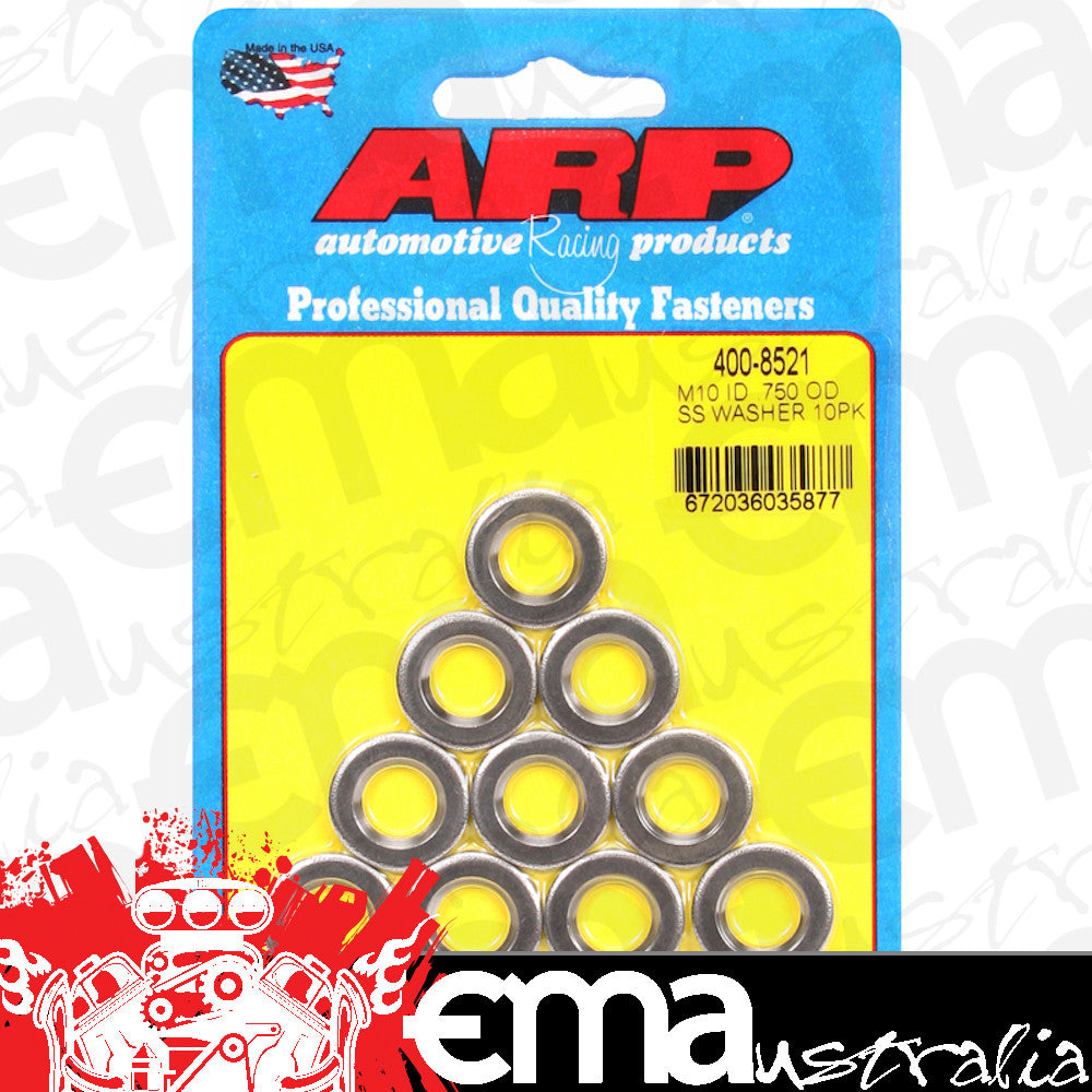 ARP 400-8521 M10ID .750OD SS Chamfer Washers