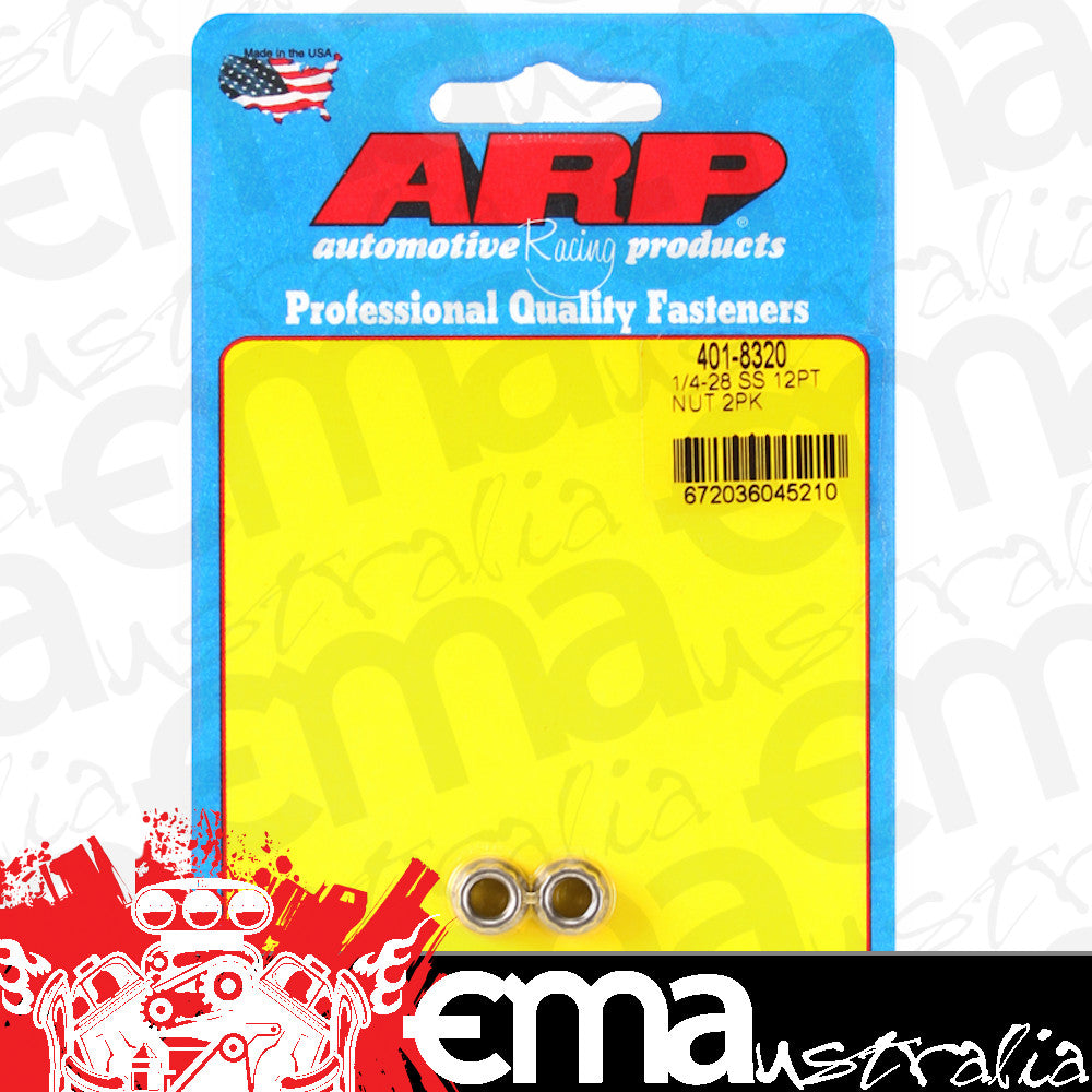 ARP Fasteners ARP401-8320 401-8320 1/4-20 SS 12PT Nut Kit