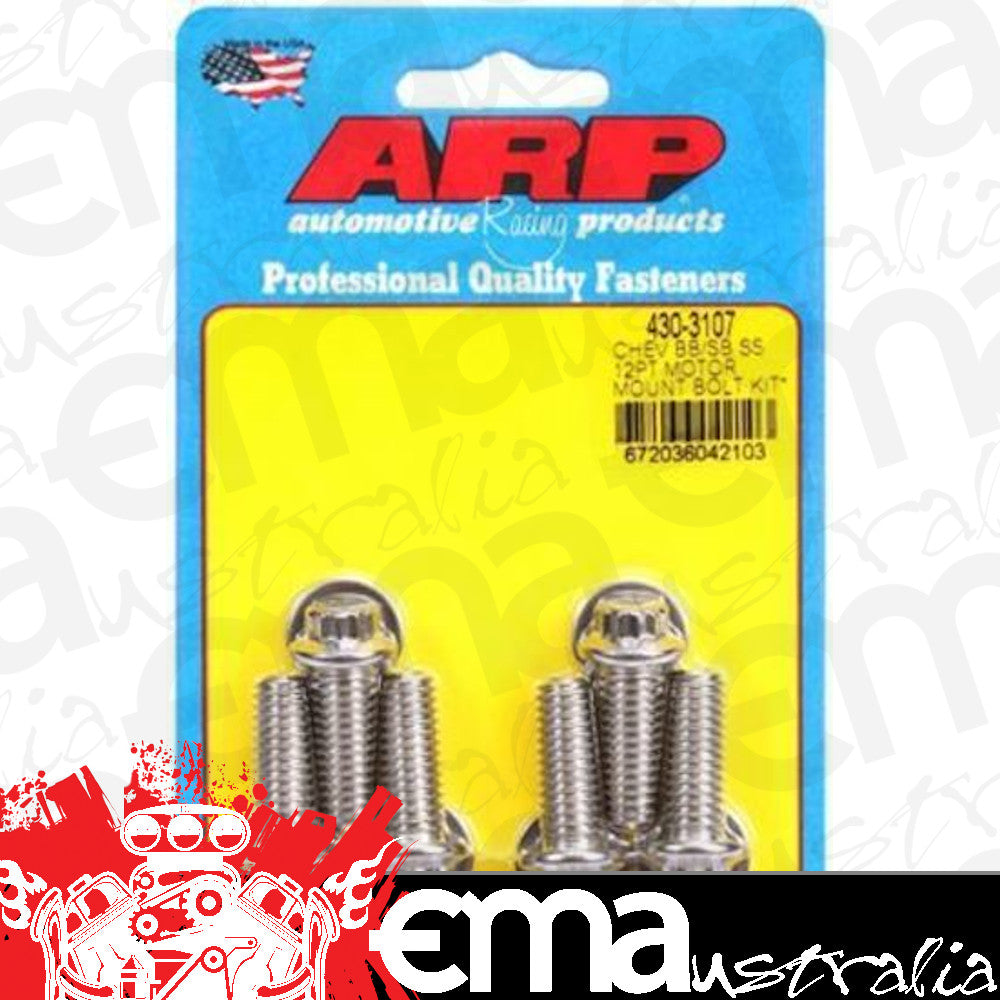 ARP 430-3107 Chevy 12PT Motor Mount Bolt Kit With Energy Suspension Mounts