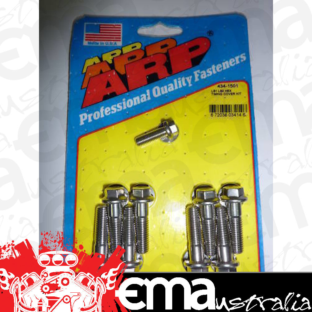 Chev Small Block Gen III/IV LS1 & LS2 434-1501 SS Hex Timing Cover Bolt Kit ARP Fasteners ARP434-1501