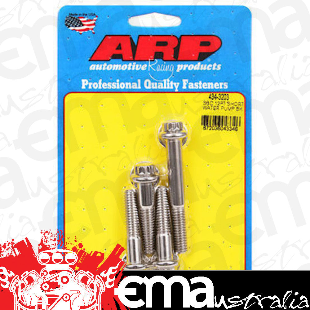 ARP 434-3203 SB Chevy 12PT Short Water Pump Bolt Kit
