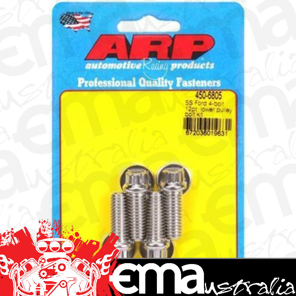 ARP 450-6805 Ford SS 4-Bolt 12PT Lower Pulley Bolt Kit