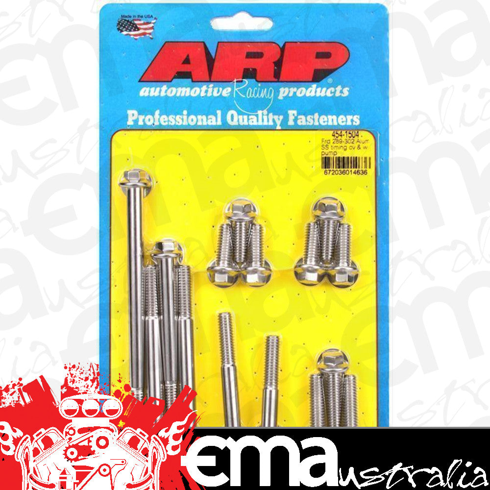 ARP Fasteners ARP454-1504 454-1504 Ford 289-302 Alum SS Tim Cover & Water Pump Kit