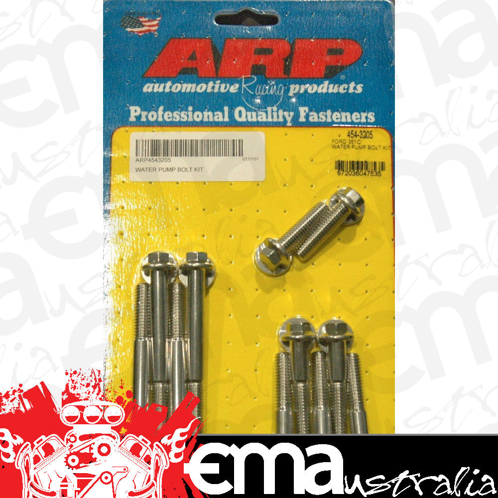 Ford Cleveland 351ci V8 454-3205 351C SS 12PT Water Pump Bolt Kit ARP Fasteners ARP454-3205