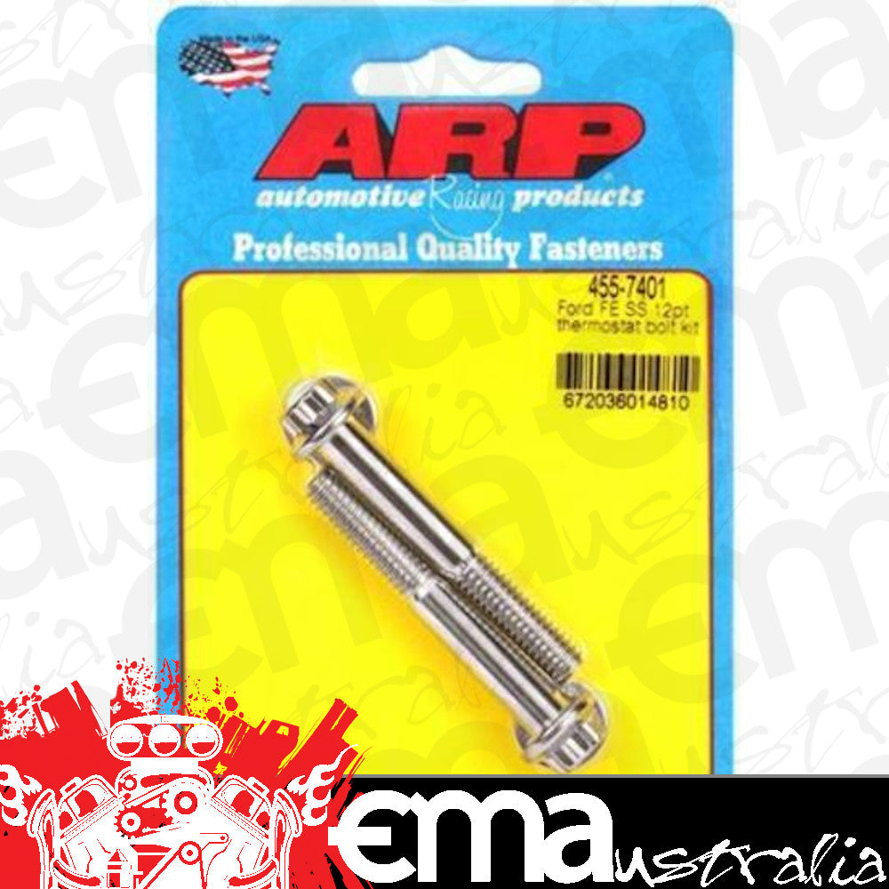 ARP 455-7401 Ford Fe SS 12PT Thermostat Bolt Kit