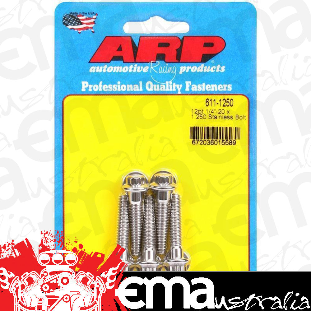 ARP 611-1250 1/4-20 X 1.250 12PT SS Bolts