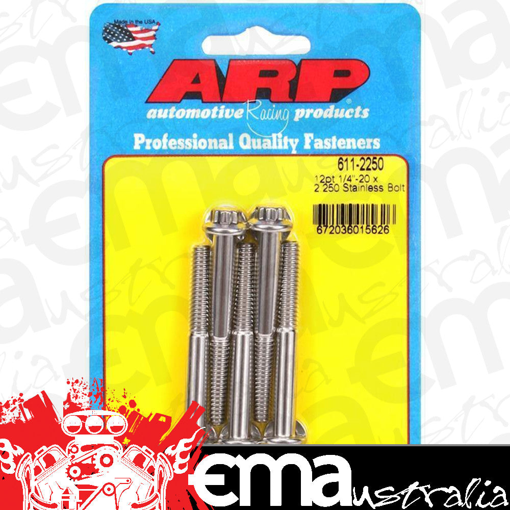 ARP 611-2250 1/4-20 X 2.250 12PT SS Bolts