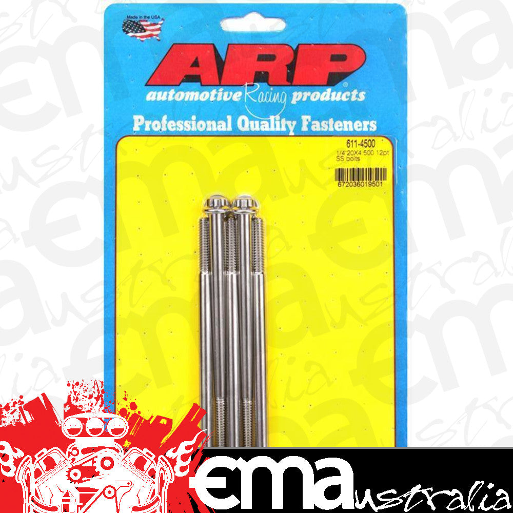 ARP 611-4500 1/4-20 X 4.500 12PT SS Bolts