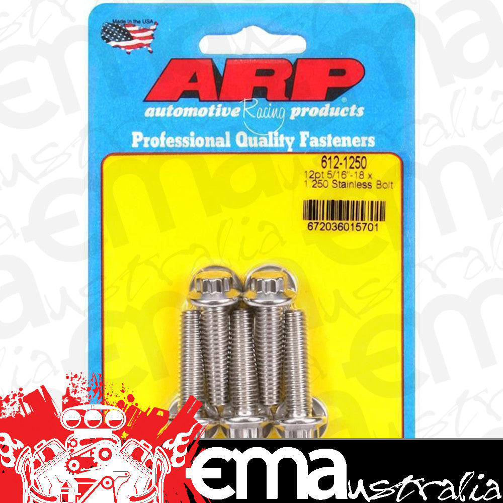 ARP 612-1250 5/16-18 X 1.250 12PT SS Bolts