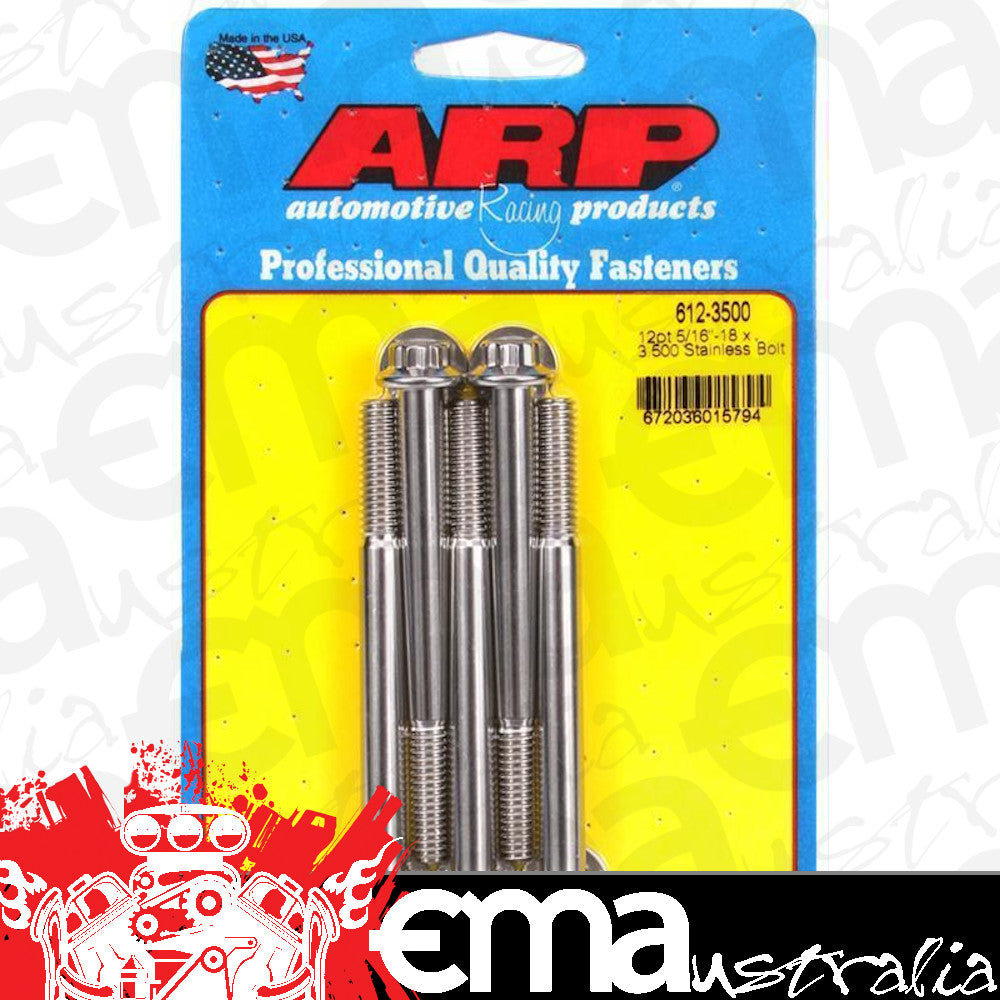 ARP Fasteners ARP612-3500 612-3500 5/16-18 X 3.500 12PT SS Bolts