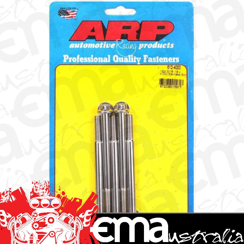 ARP Fasteners ARP612-4000 612-4000 5/16-18 X 4.000 12PT SS Bolts