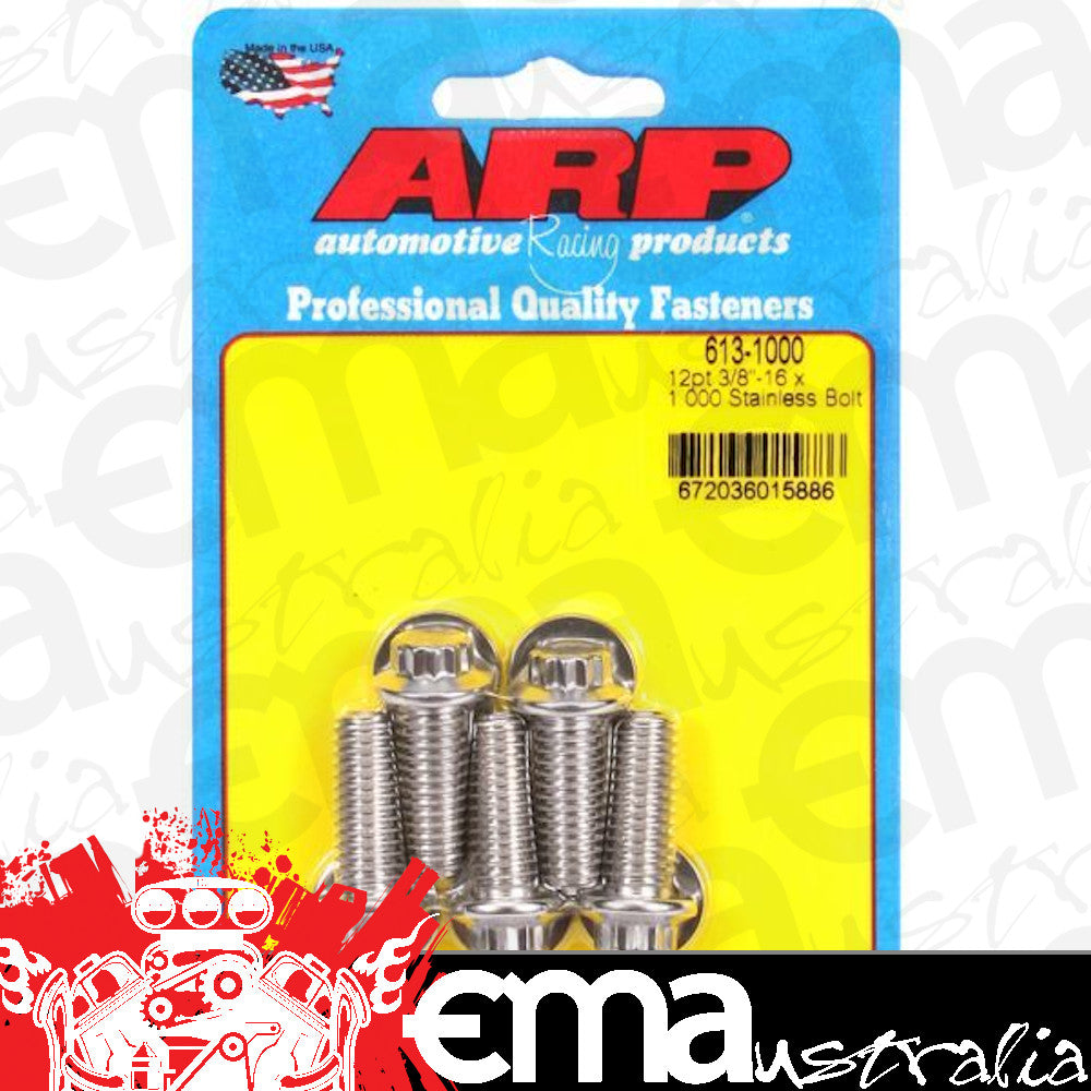 ARP Fasteners ARP613-1000 613-1000 3/8-16 X 1.000 12PT SS Bolts