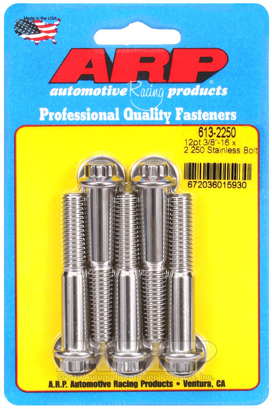 ARP 613-2250 3/8-16 X 2.250 12PT SS Bolts