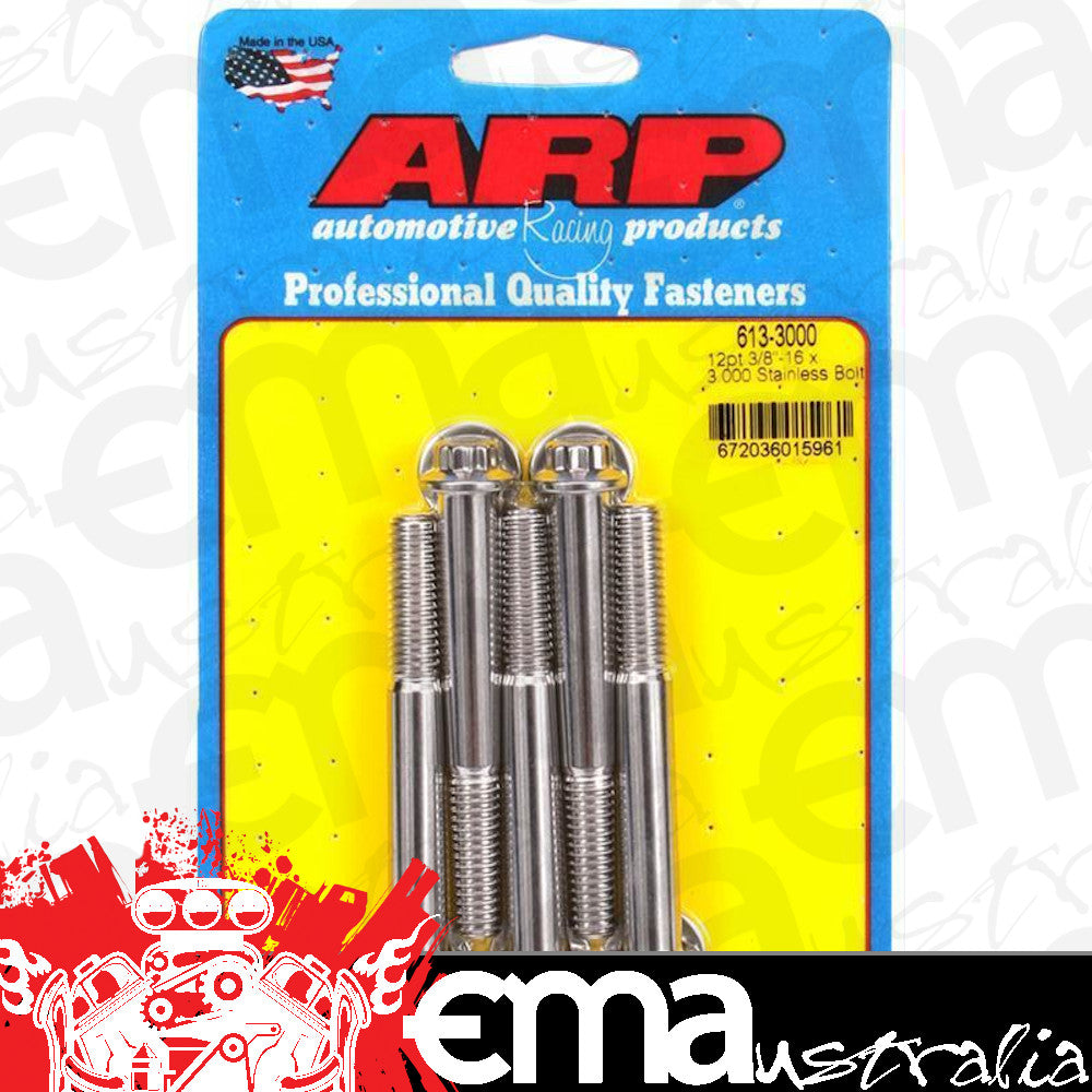 ARP 613-3000 3/8-16 X 3.000 12PT SS Bolts