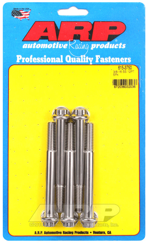 ARP 615-3750 3/8-16 X 3.750 12PT 7/16 Wrenching SS Bolts