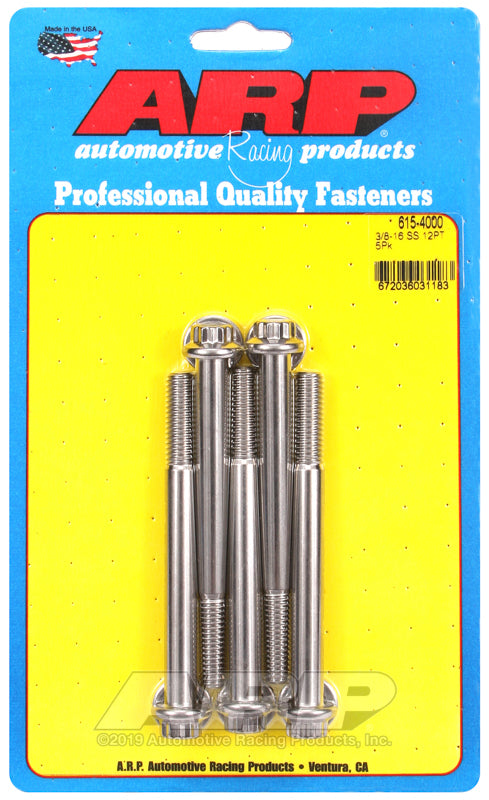 ARP 615-4000 3/8-16 X 4.000 12PT 7/16 Wrenching SS Bolts