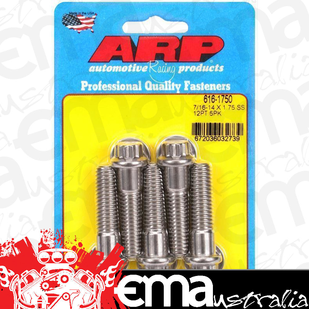 ARP 616-1750 7/16-14 X 1.750 12PT SS Bolts