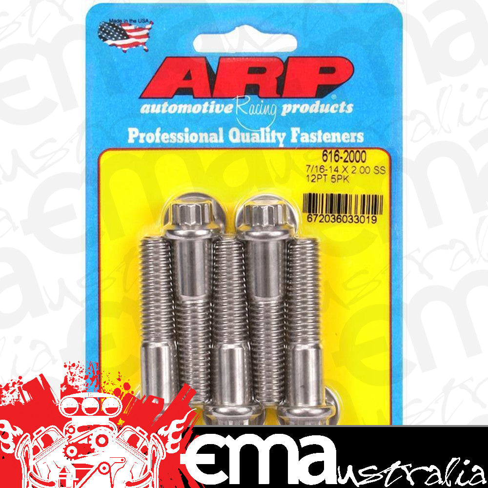 ARP 616-2000 7/16-14 X 2.000 12PT SS Bolts