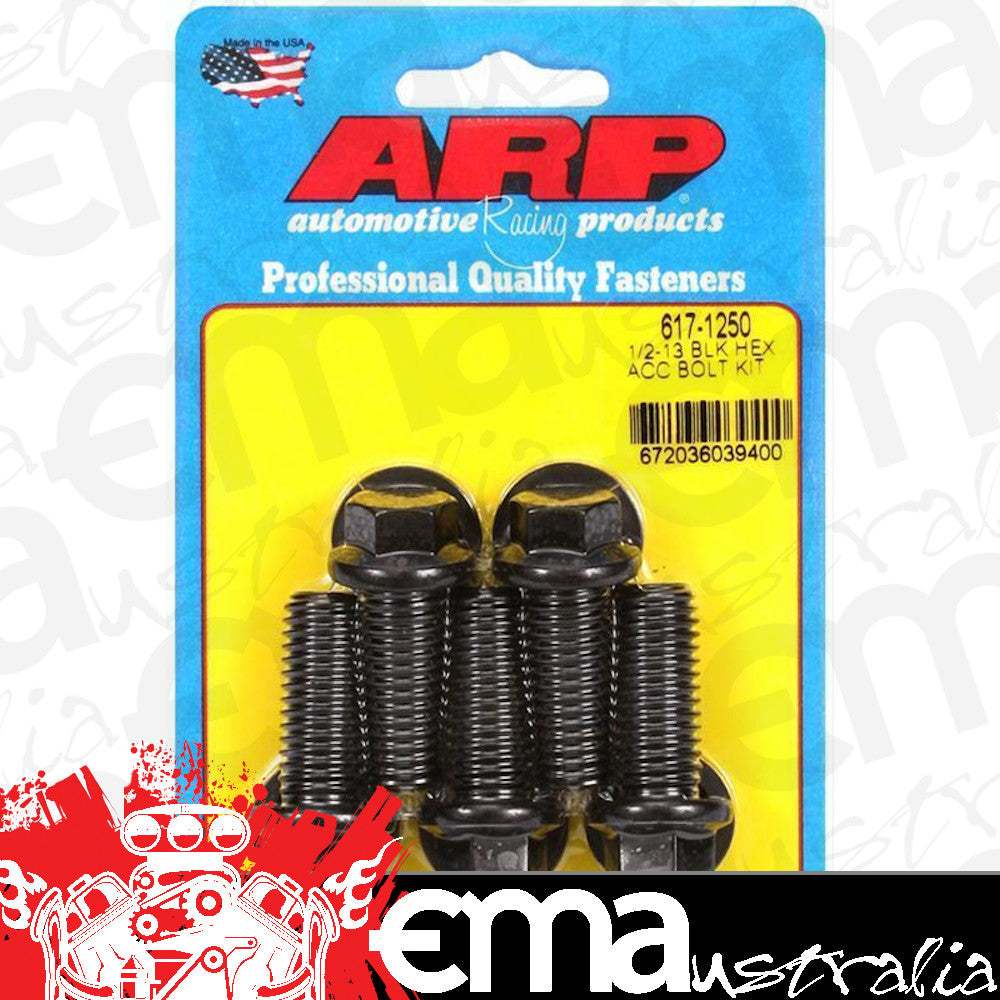 ARP 617-1250 1/2-13 X 1.250 Hex Black Oxide Bolts