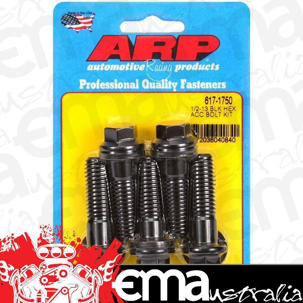 ARP Fasteners ARP617-1750 617-1750 1/2-13 X 1.750 Hex Black Oxide Bolts