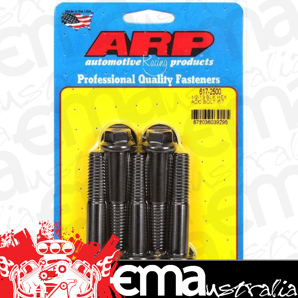 ARP 617-2500 1/2-13 X 2.500 Hex Black Oxide Bolts