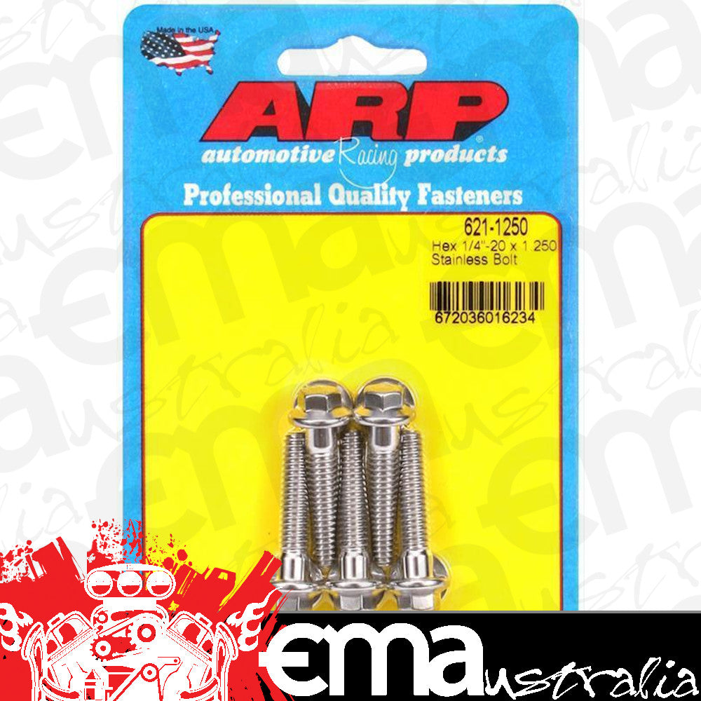 ARP 621-1250 1/4-20 X 1.250 Hex SS Bolts