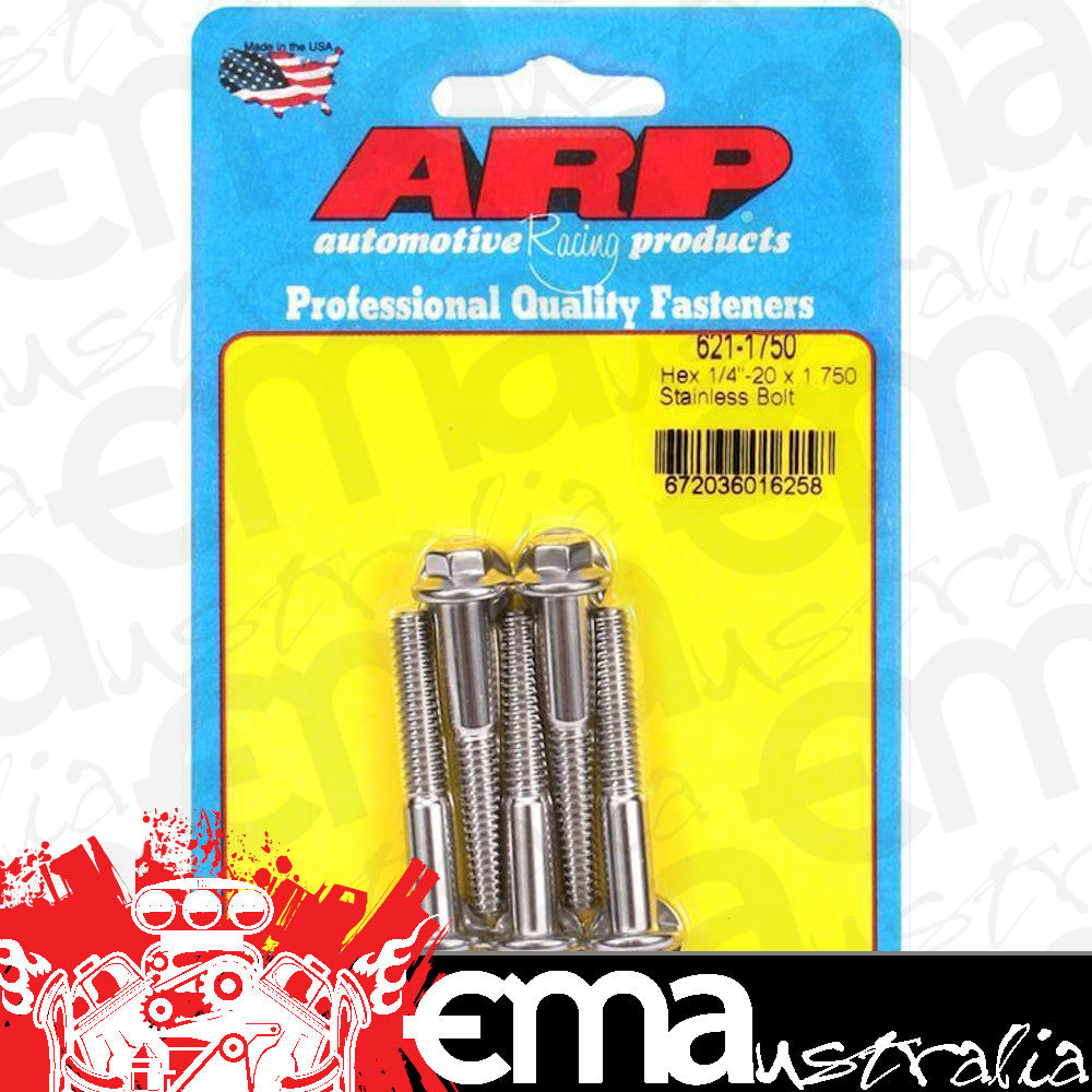 ARP 621-1750 1/4-20 X 1.750 Hex SS Bolts
