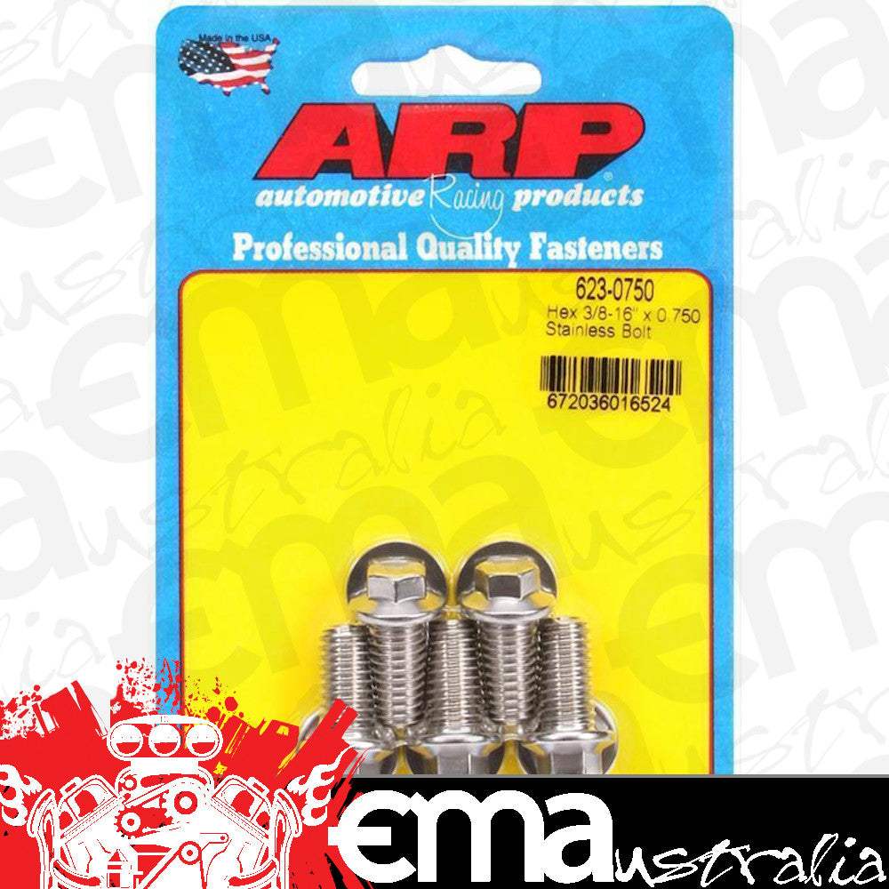 ARP 623-0750 3/8-16 X 0.750 Hex SS Bolts