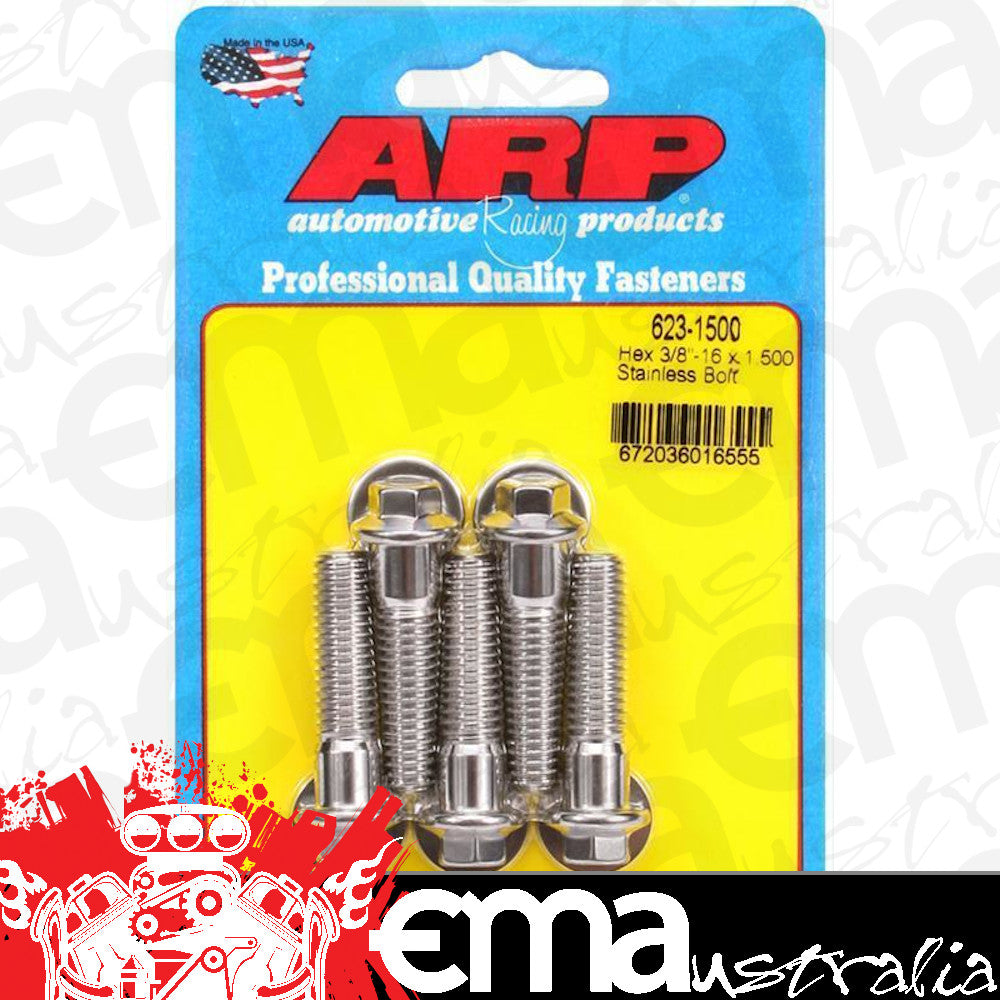 ARP Fasteners ARP623-1500 623-1500 3/8-16 X 1.500 Hex SS Bolts