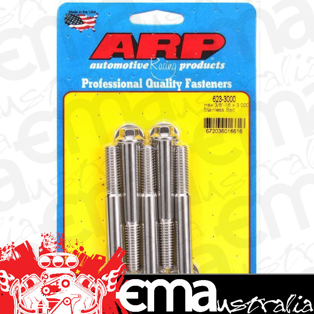 ARP 623-3000 3/8-16 X 3.000 Hex SS Bolts