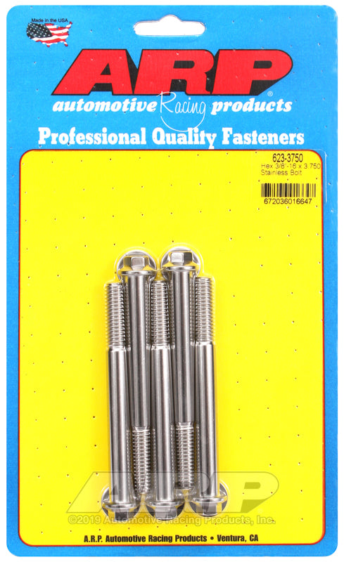 ARP 623-3750 3/8-16 X 3.750 Hex SS Bolts