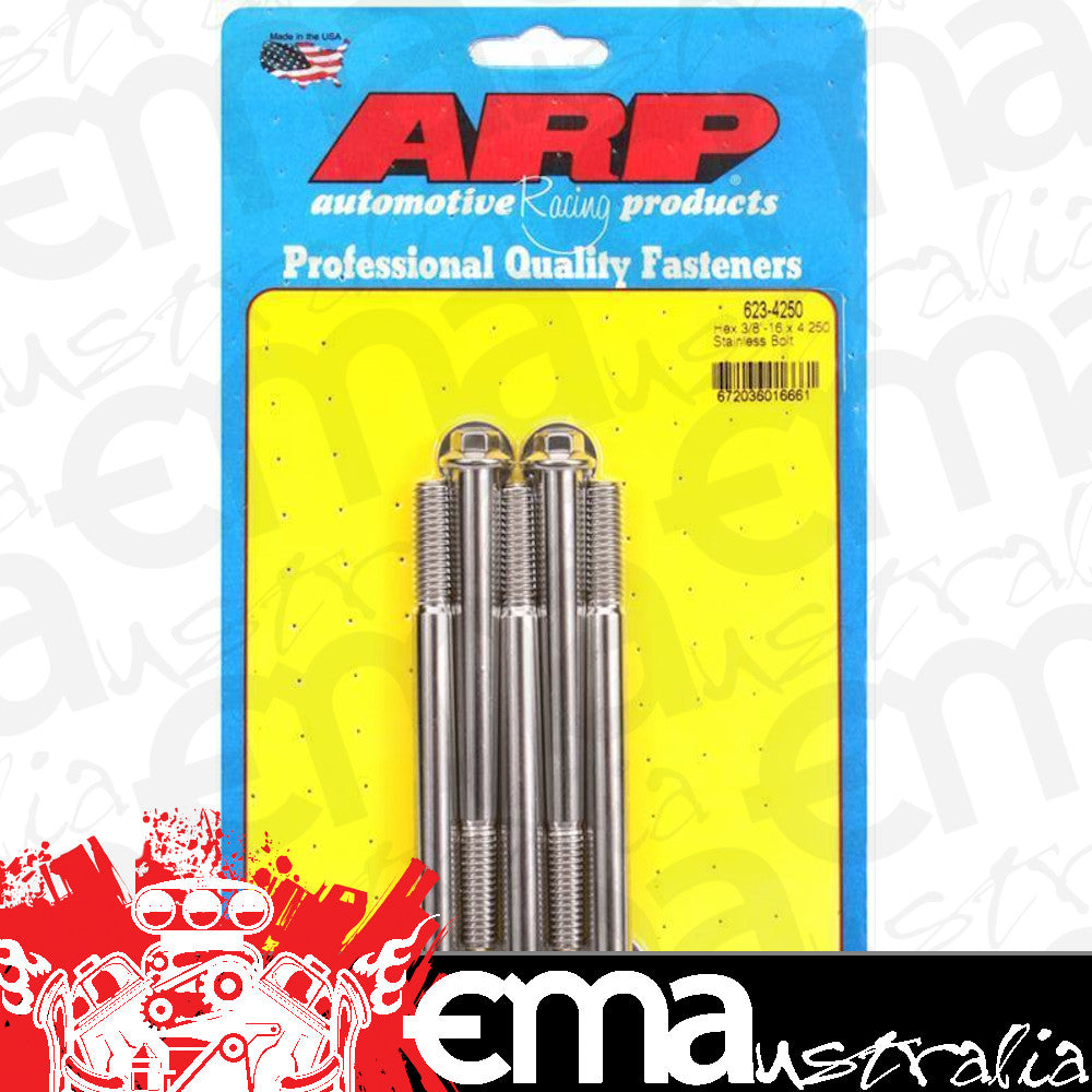 ARP 623-4250 3/8-16 X 4.250 Hex SS Bolts