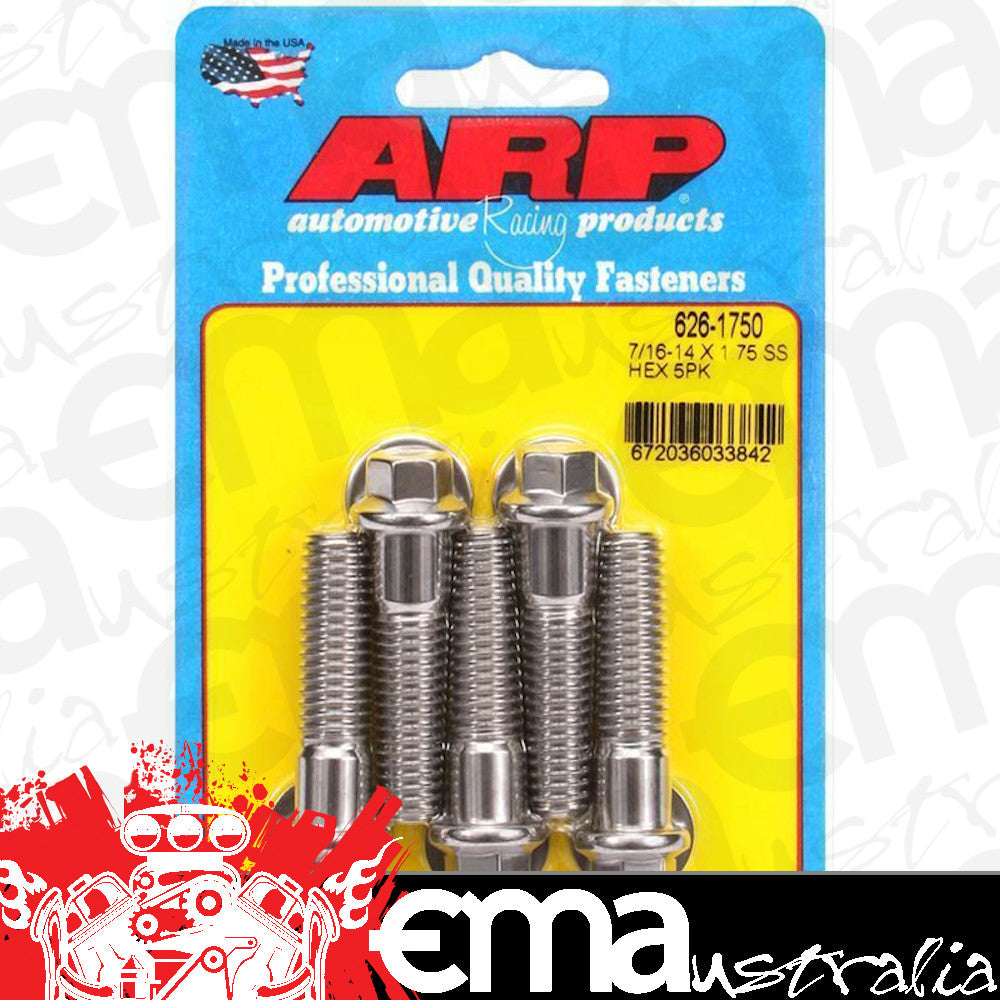 ARP 626-1750 7/16-14 X 1.750 Hex SS Bolts