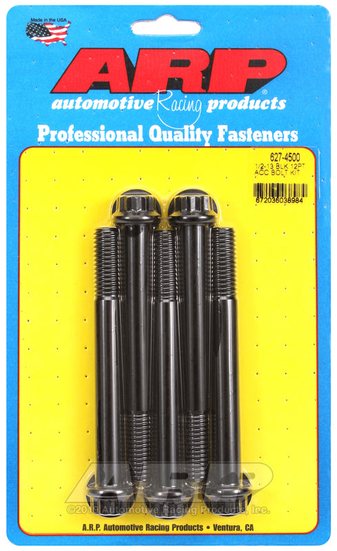ARP 627-4500 1/2-13 X 4.500 12PT Black Oxide Bolts