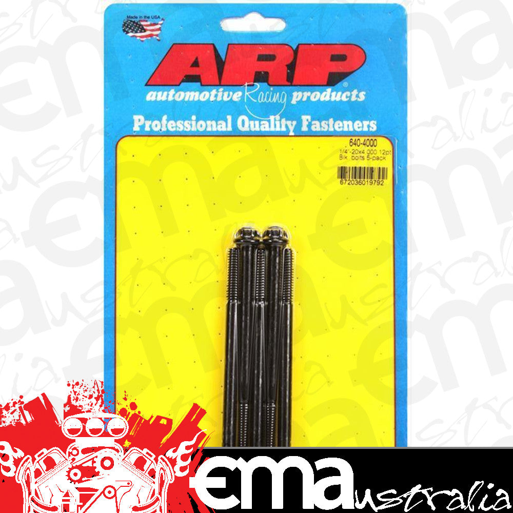 ARP 640-4000 1/4-20 X 4.000 12PT Black Oxide Bolts