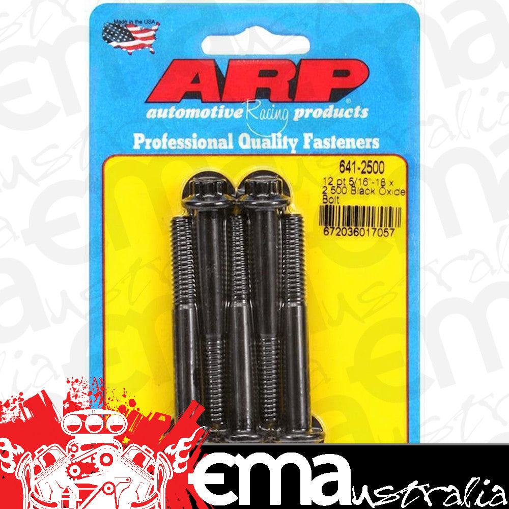 ARP 641-2500 5/16-18 X 2.500 12PT Black Oxide Bolts