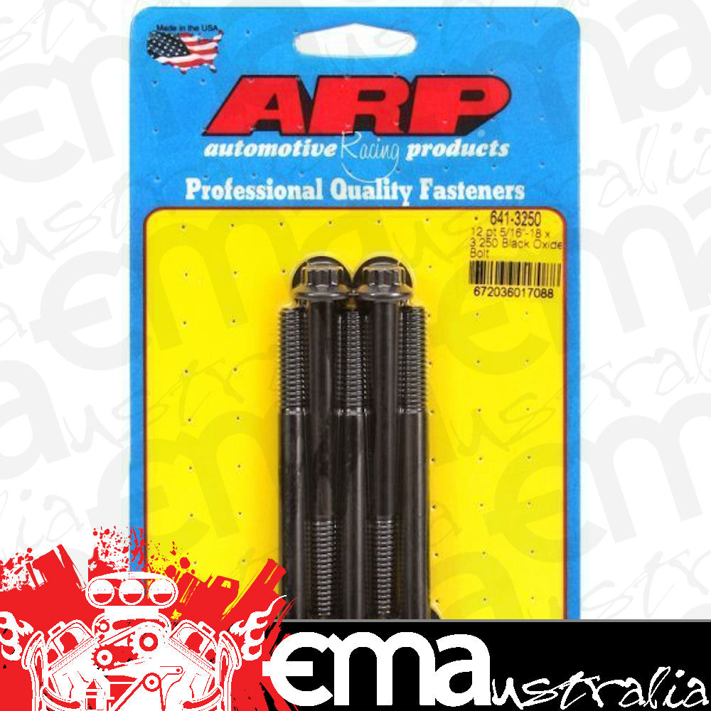ARP 641-3250 5/16-18 X 3.250 12PT Black Oxide Bolts