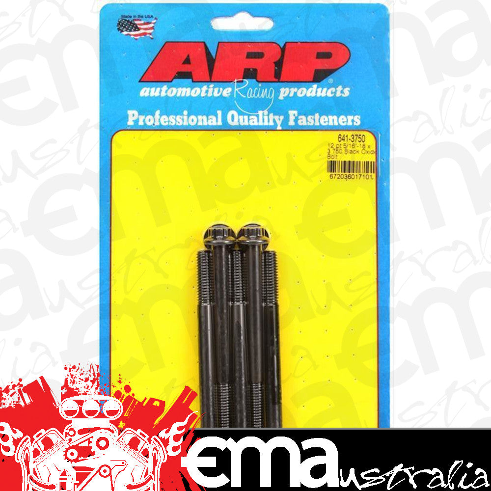 ARP 641-3750 5/16-18 X 3.750 12PT Black Oxide Bolts