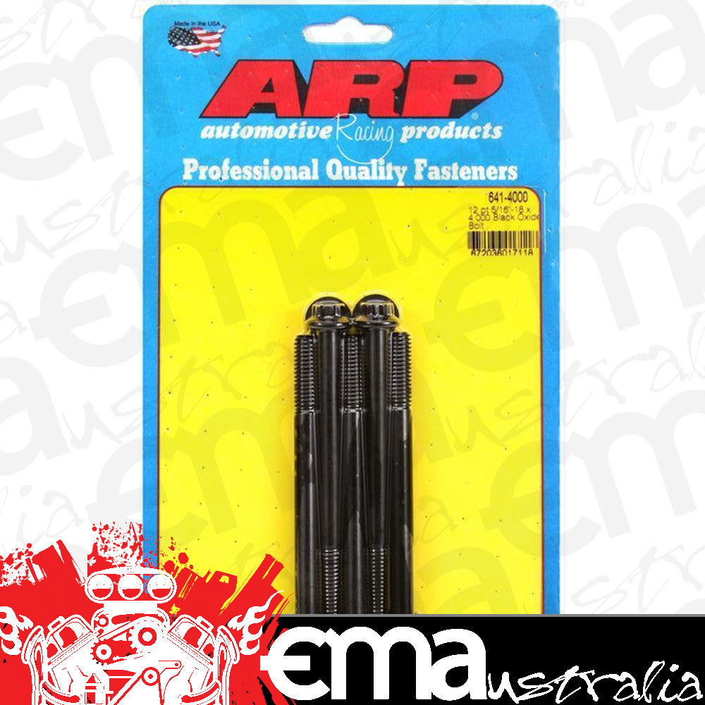 ARP 641-4000 5/16-18 X 4.000 12PT Black Oxide Bolts