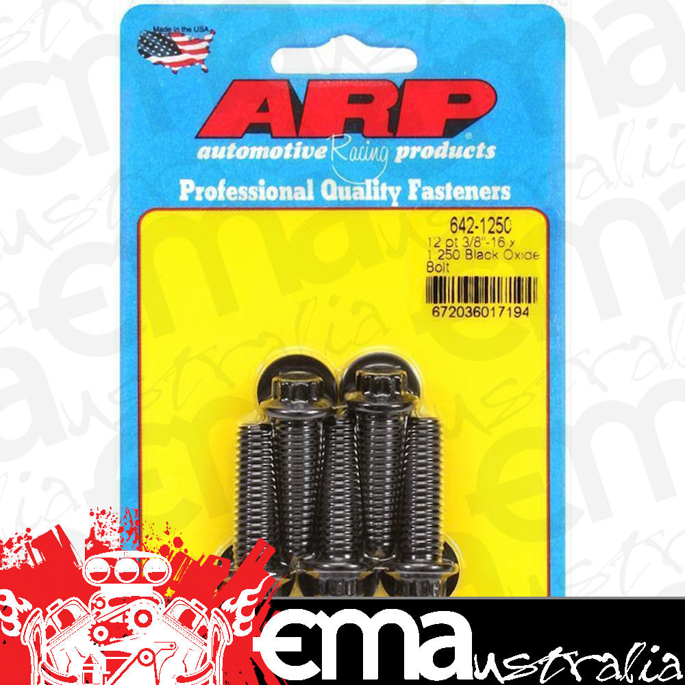 ARP Fasteners ARP642-1500 642-1500 3/8-16 X 1.500 12PT Black Oxide Bolts