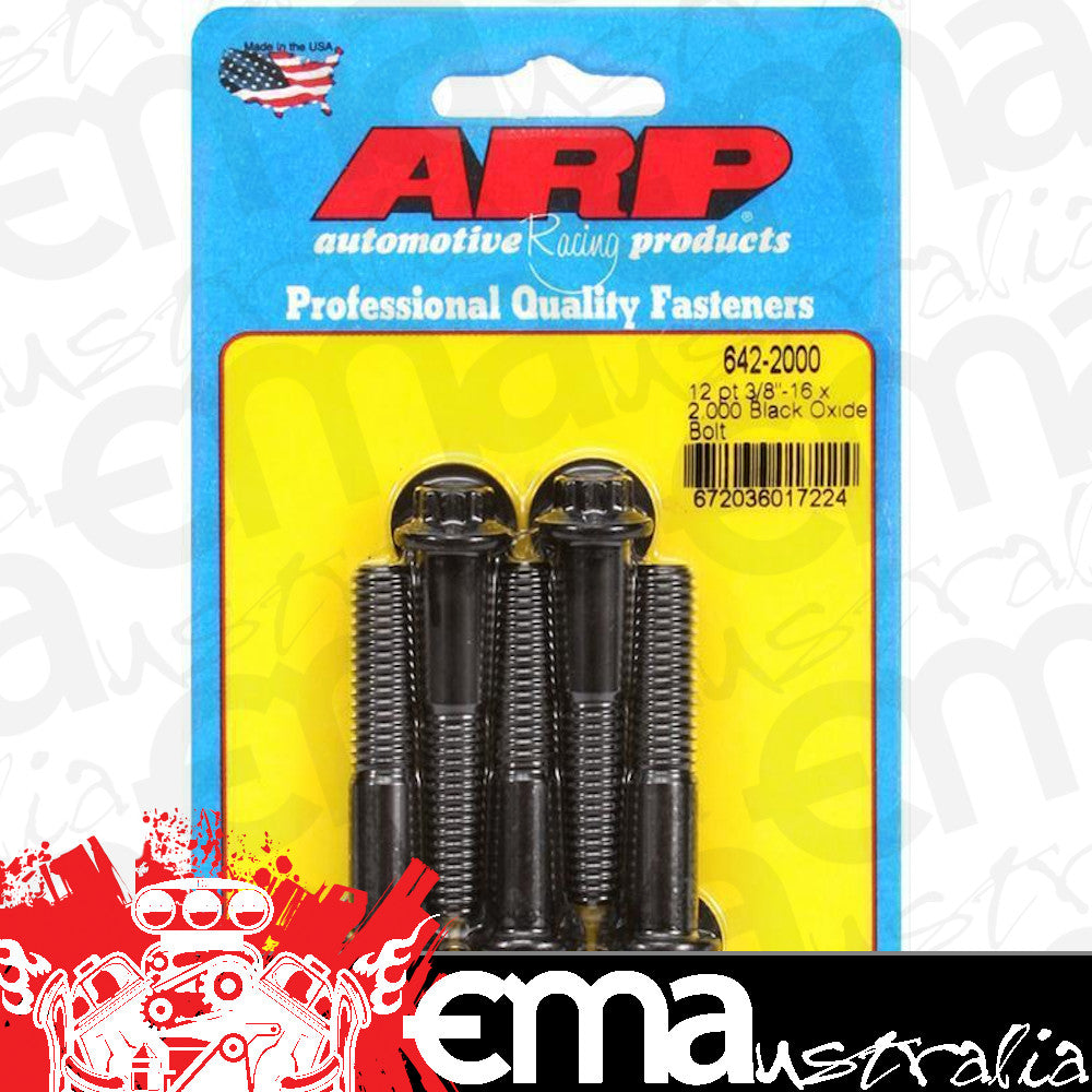 ARP Fasteners ARP642-2000 642-2000 3/8-16 X 2.000 12PT Black Oxide Bolts