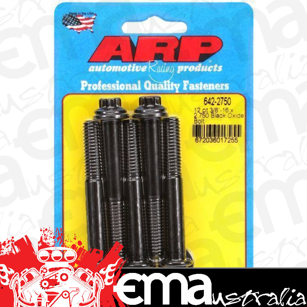 ARP 642-2750 3/8-16 X 2.750 12PT Black Oxide Bolts