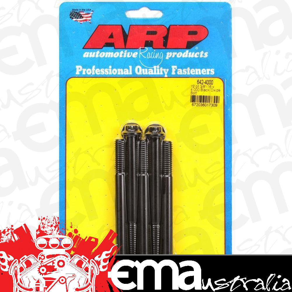 ARP Fasteners ARP642-4000 642-4000 3/8-16 X 4.000 12PT Black Oxide Bolts