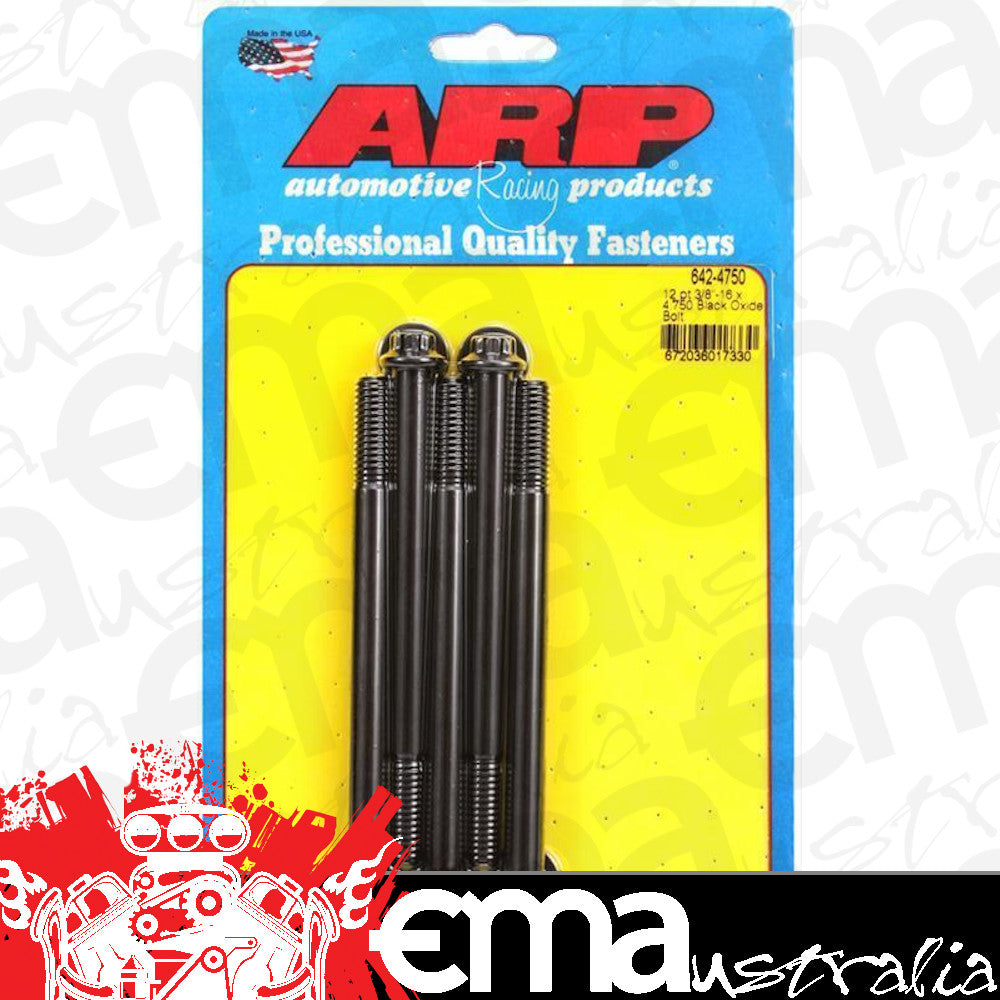 ARP 642-4750 3/8-16 X 4.750 12PT Black Oxide Bolts