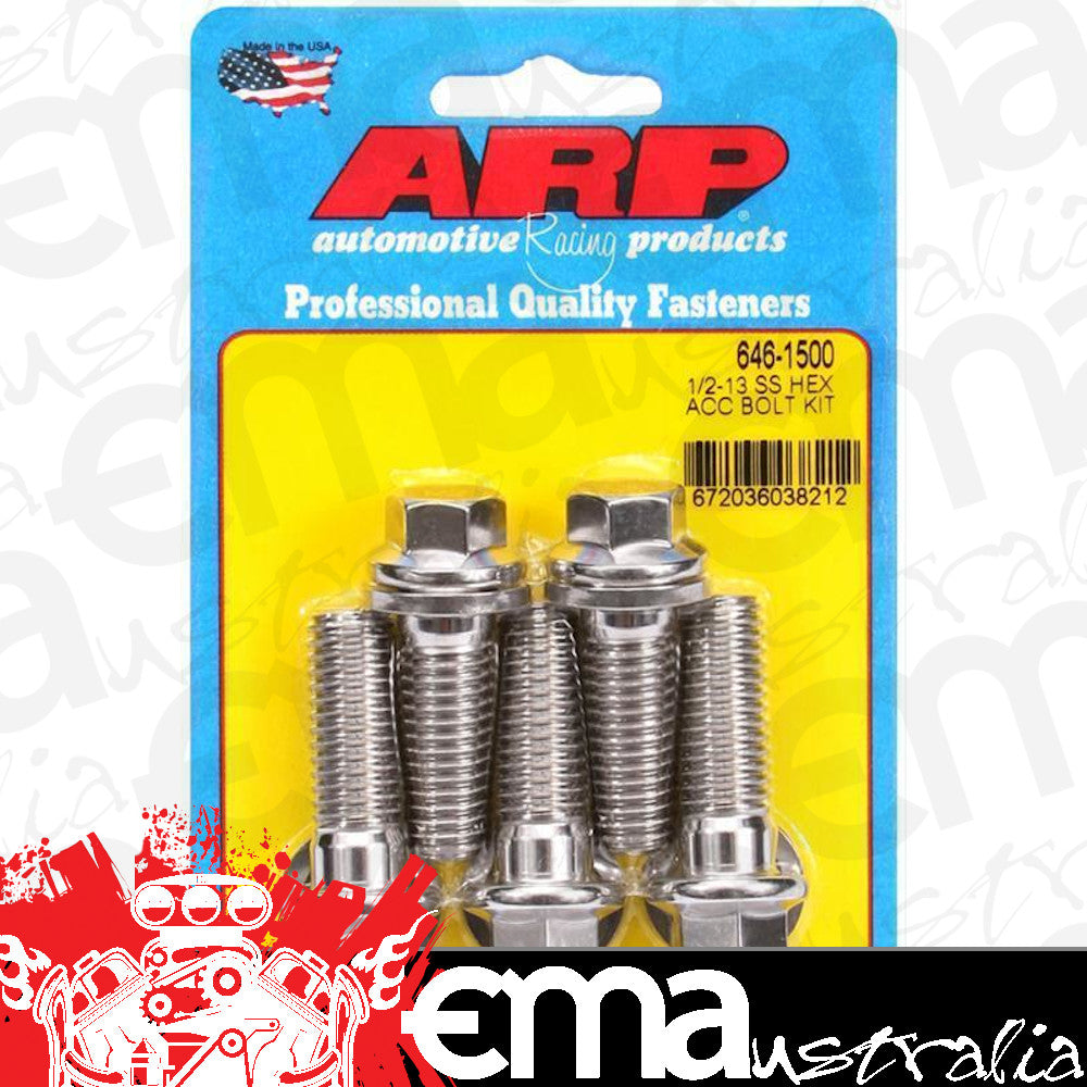 ARP 646-1500 1/2-13 X 1.500 Hex SS Bolts